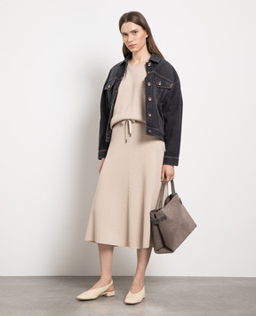 Brunello Cucinelli Beige midi skirt M19189569P