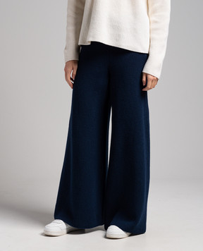 Ballantyne Blue wide trousers made of wool B1T0607W114