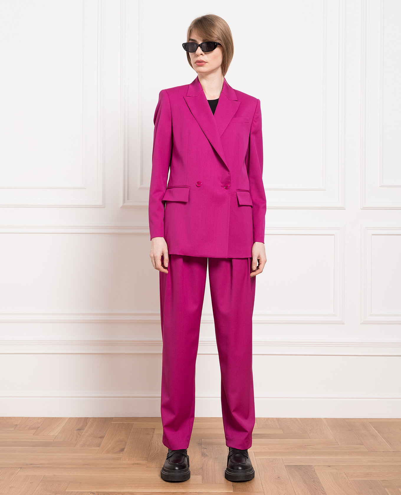 Pink pants made of wool Dondup 2