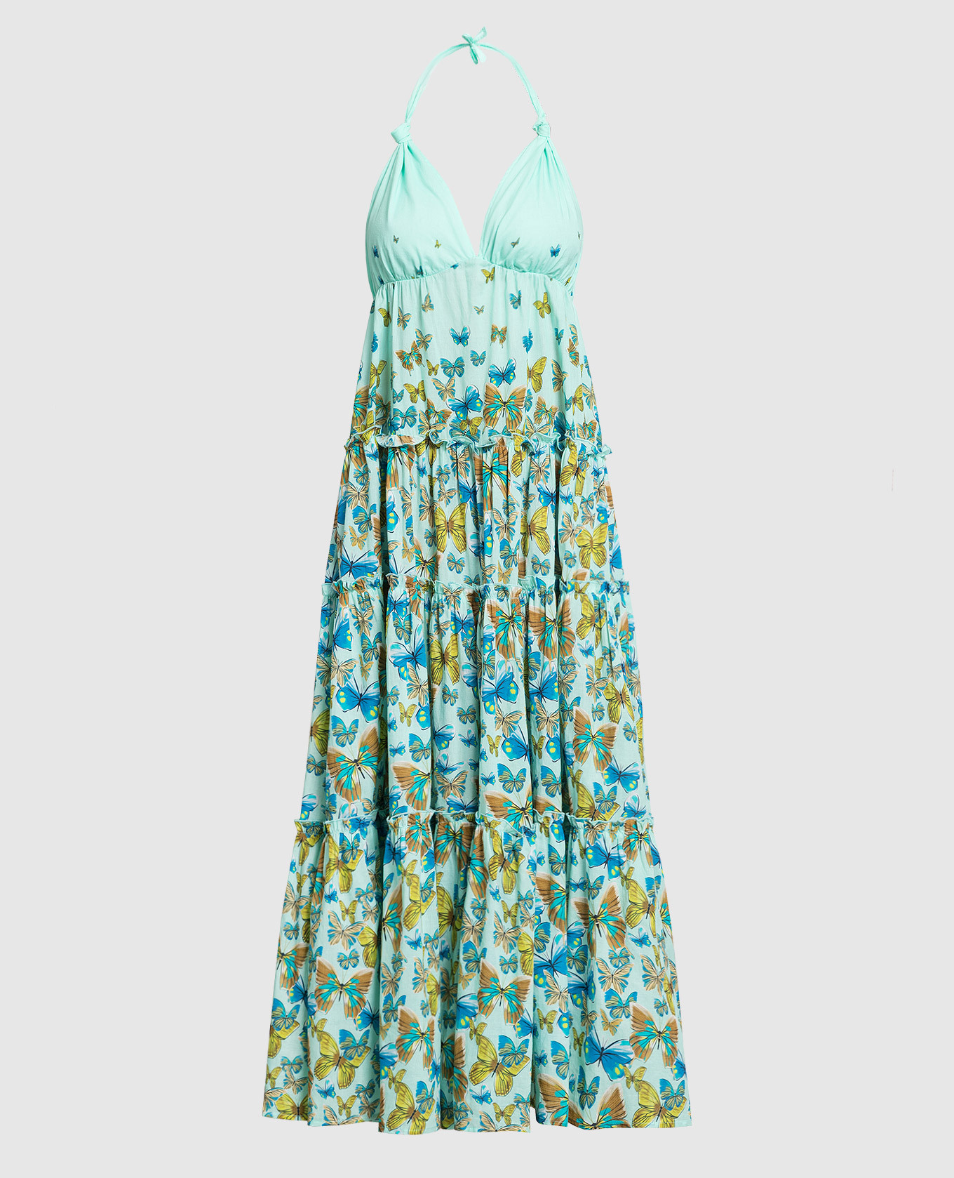 

Blue sundress Luna in a print with frills Vilebrequin, Light blue