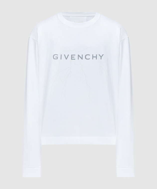 Givenchy White longsleeve with reflective logo print BM71KK3YJ9 buy with Croatia delivery at Symbol