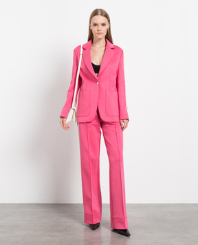 Palm Angels Pink jacket with contrast trim PWEN013F22FAB001