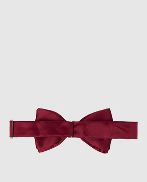 Stefano Ricci Children's burgundy butterfly made of silk with crystals YHSCSW222