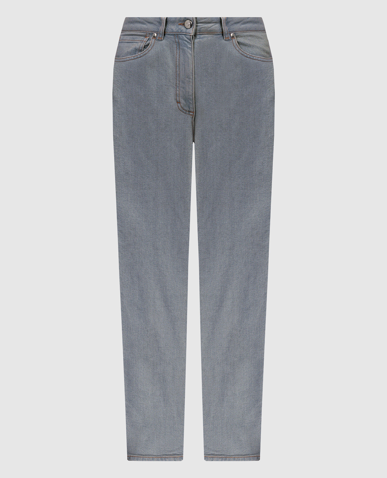 

Gray jeans with a patch Peserico, Grey