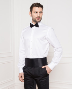 Stefano Ricci Black camberband made of silk GF01UUNIR