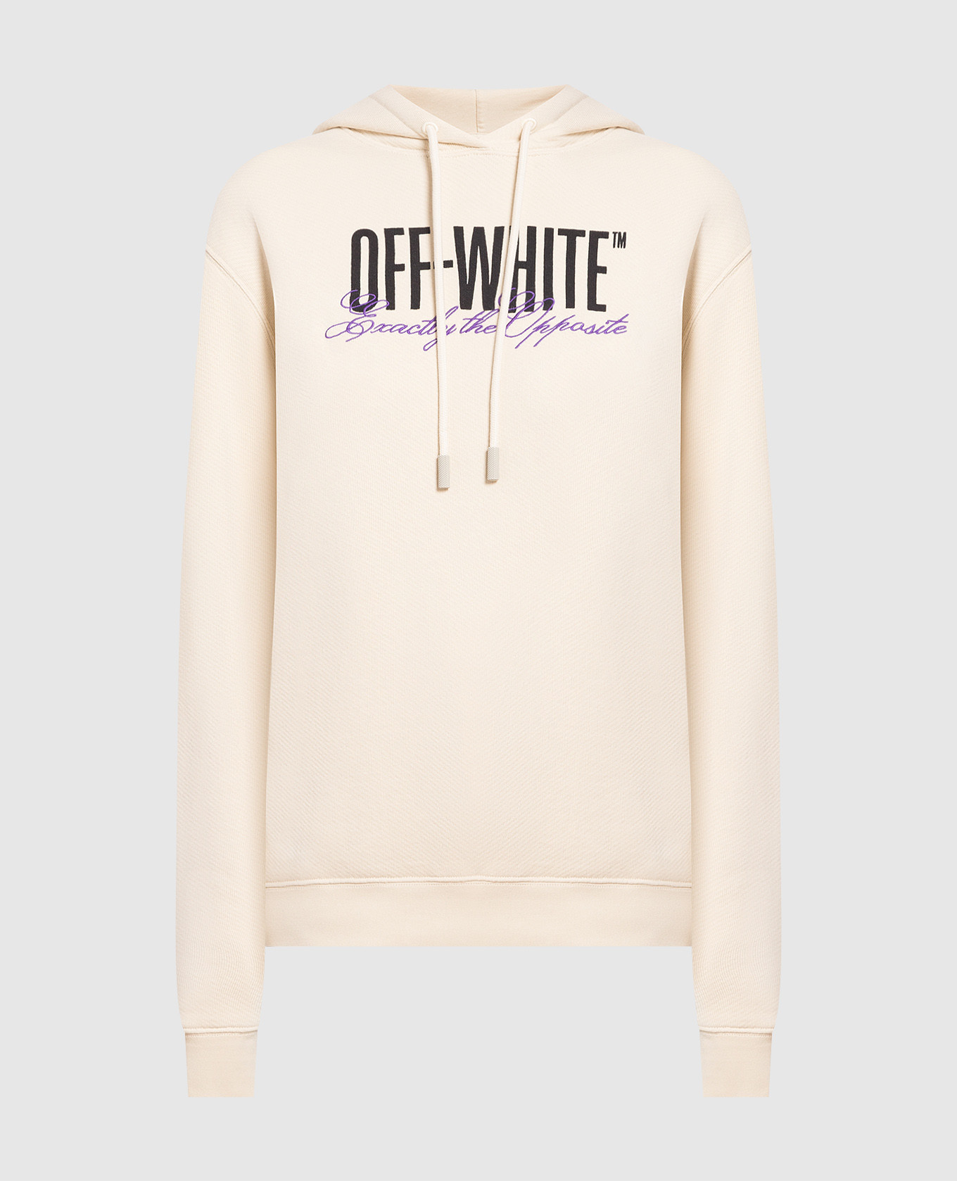 

Yellow hoodie with contrasting logo print Off-White
