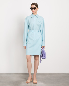 Bottega Veneta Blue shirt made of wool 707895V25W0