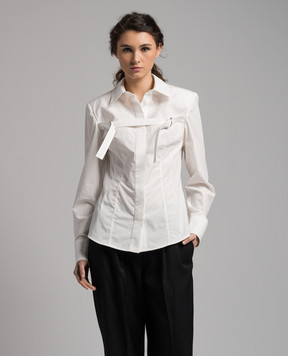 Materiel White shirt with straps MRE24N1959SRWT
