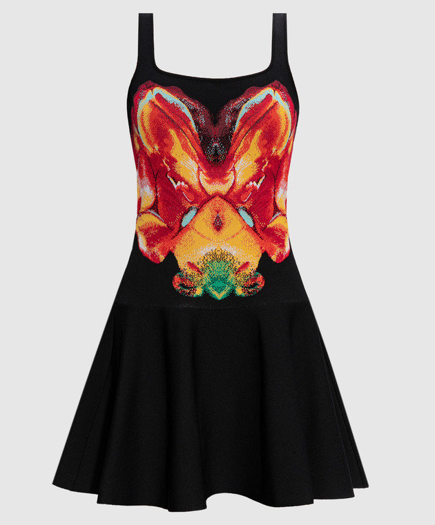 strapless open back dress Embroidered Leomie Dress