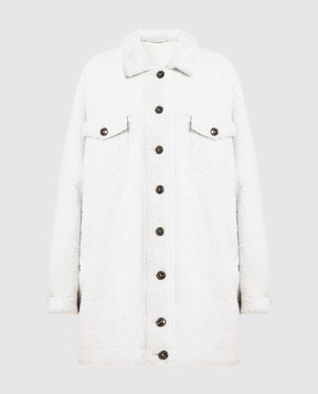 Simonetta Ravizza Gray sheepskin coat JONNY