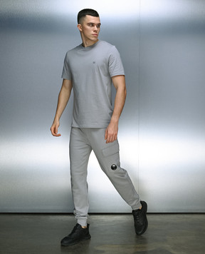 C.P. Company Gray logo joggers MSP017A005086W