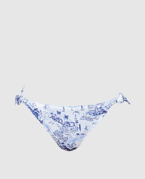 Vilebrequin White panties from the RIVIERA swimsuit with a print FLAC4H19