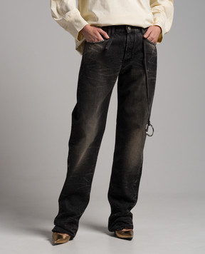 The Attico Gray jeans with a distressed effect 242WCP171D075
