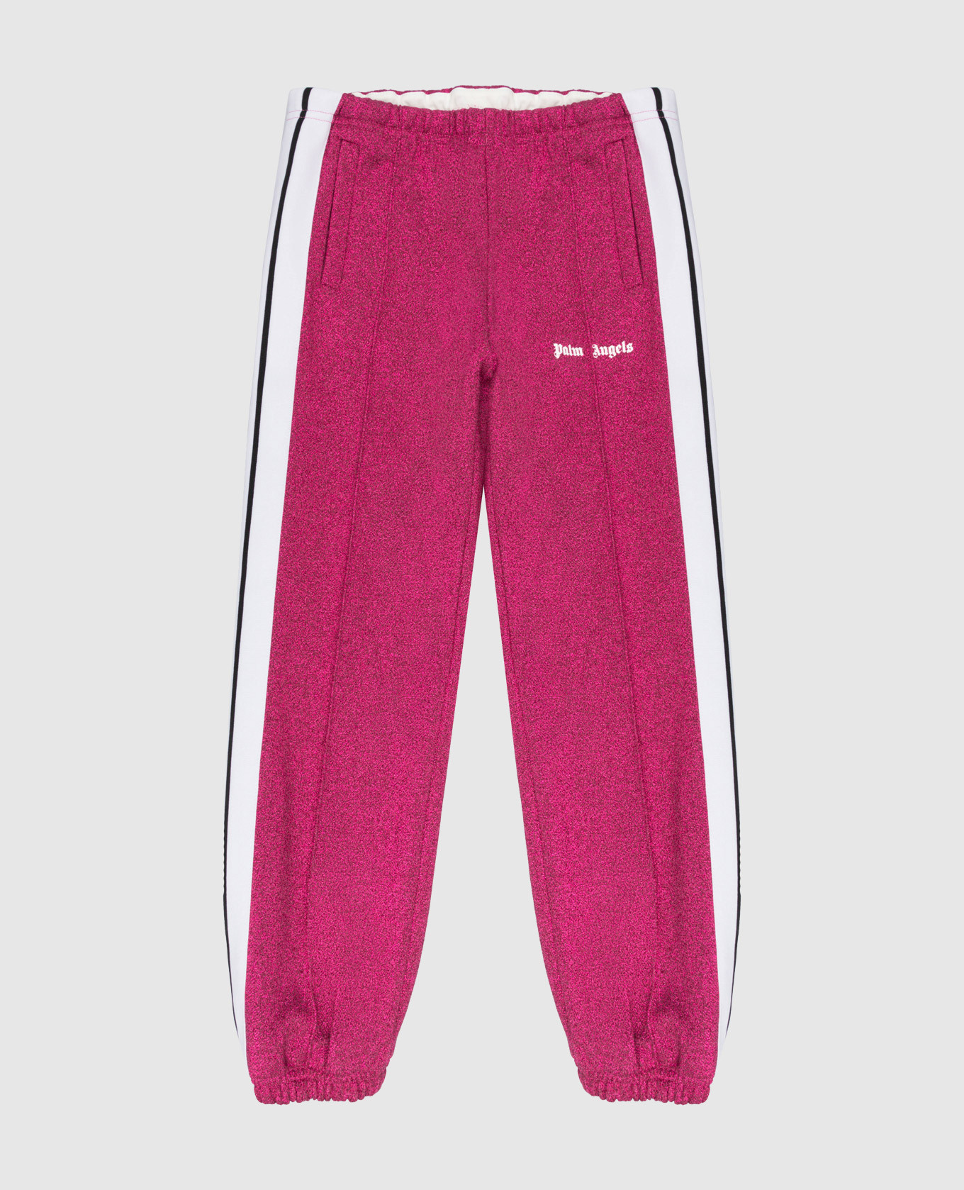 

Children's raspberry joggers with stripes Palm Angels, Розовый