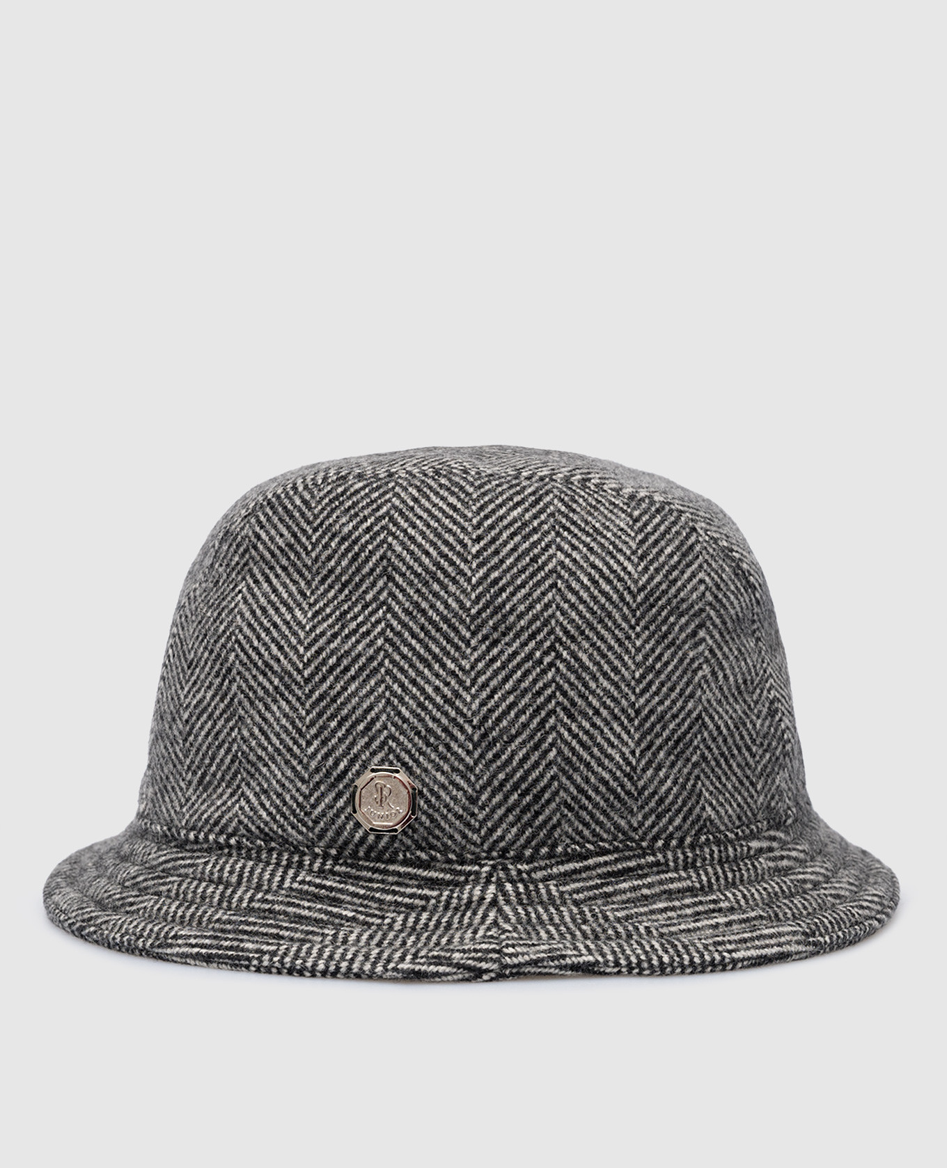 

Children's gray wool and cashmere pattern panama Stefano Ricci, Grey