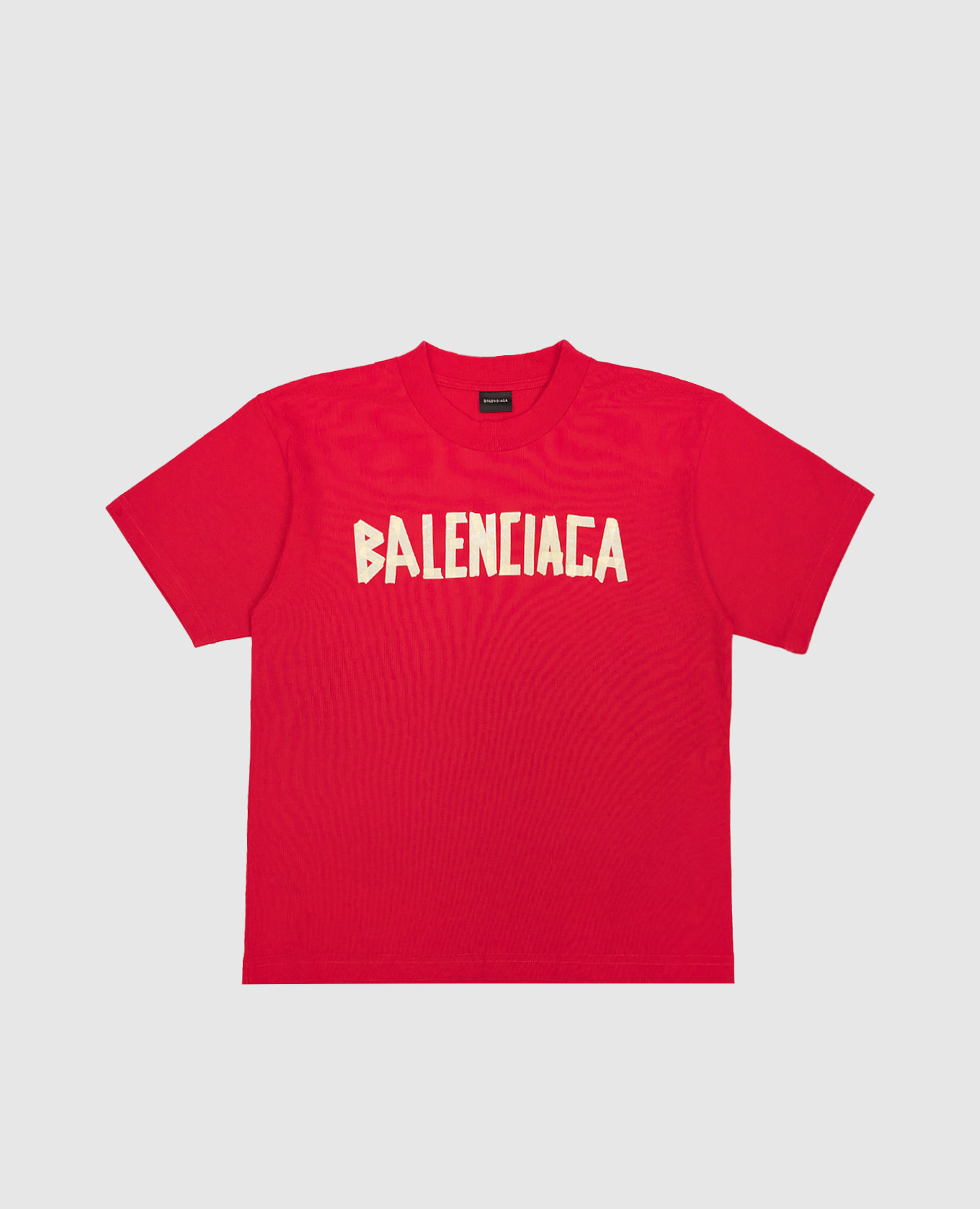 Balenciaga - Children's red t-shirt with logo print