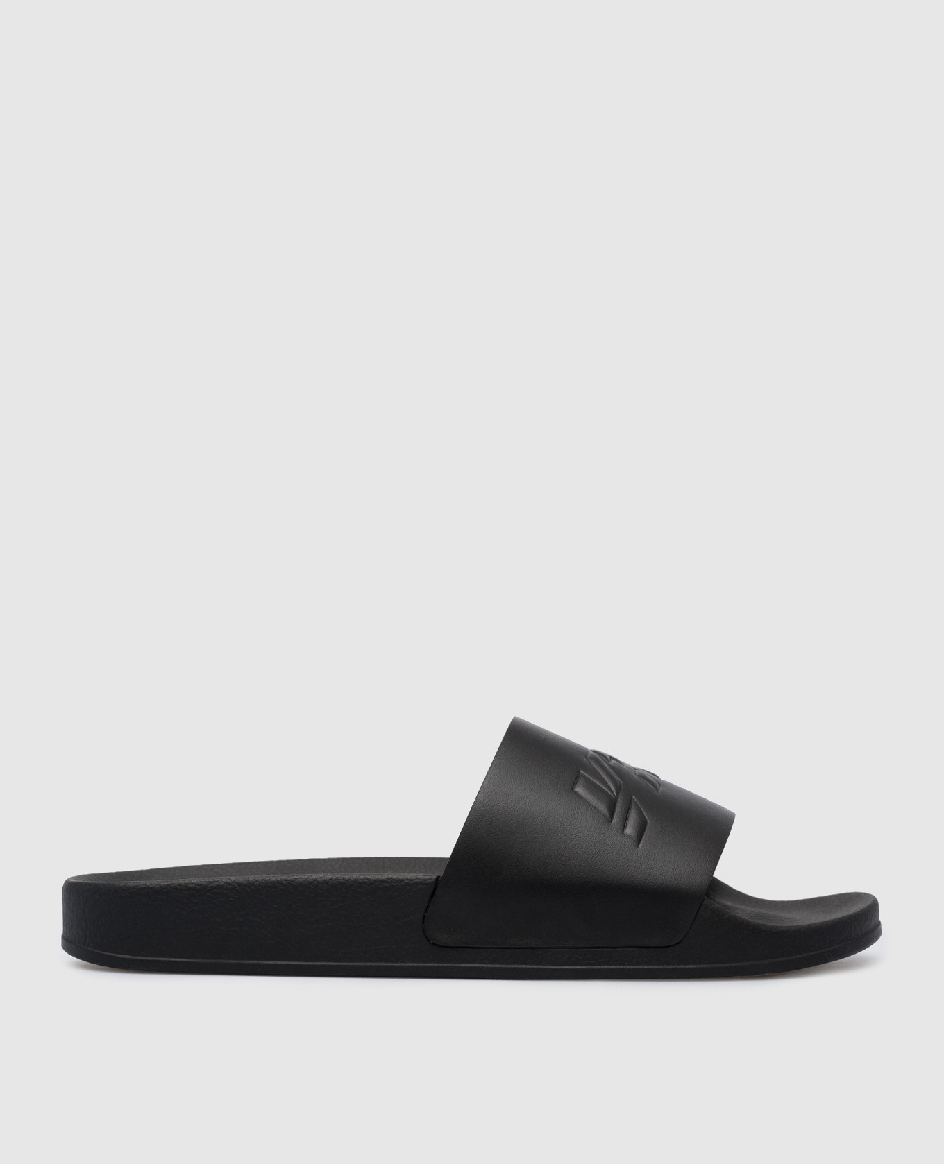 

Black sliders with textured logo VTMNTS, Черный