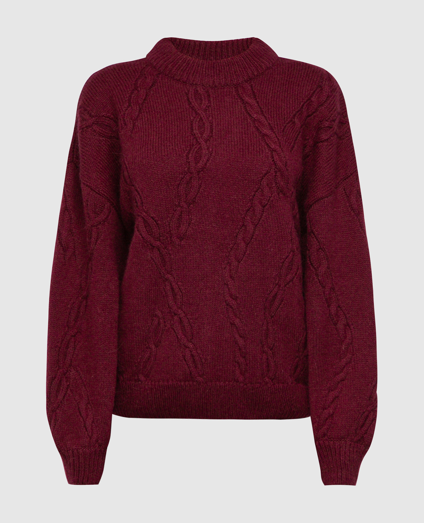

Burgundy sweater with a textured pattern Anine Bing, Бордовый