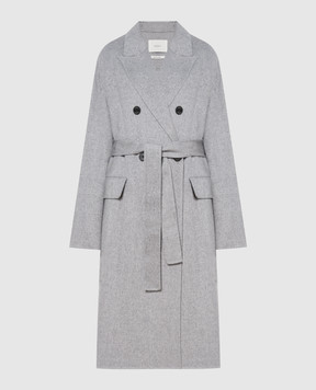 Vicolo Gray double-breasted coat TR0055