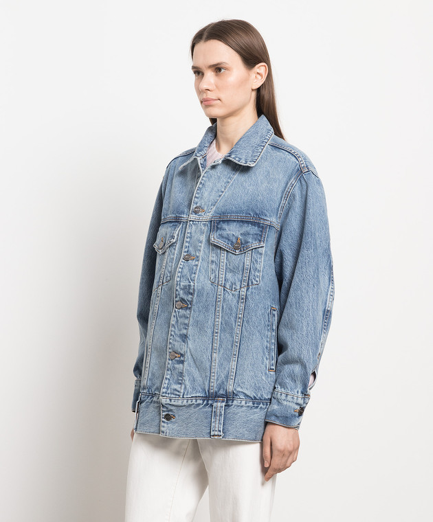 Khaite リッソ ホタン テニム シャケット 1098094W908 094 Khaite - Blue denim jacket GRIZZO 1098094W908 - shop with