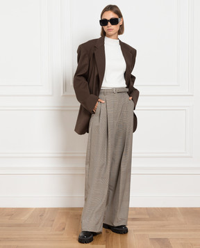 Max Mara Sportmax Brown pants in a Windsor check XERO