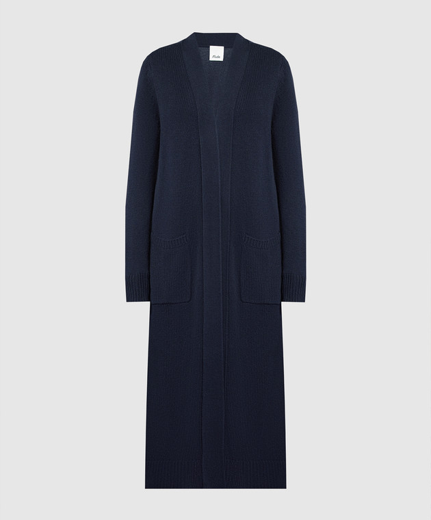 Allude Blauer Cardigan aus Wolle und Kaschmir 23517620 online