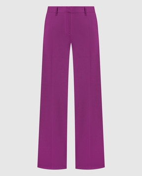 Off-White Purple pants with logo patch OWCA161F22FAB002