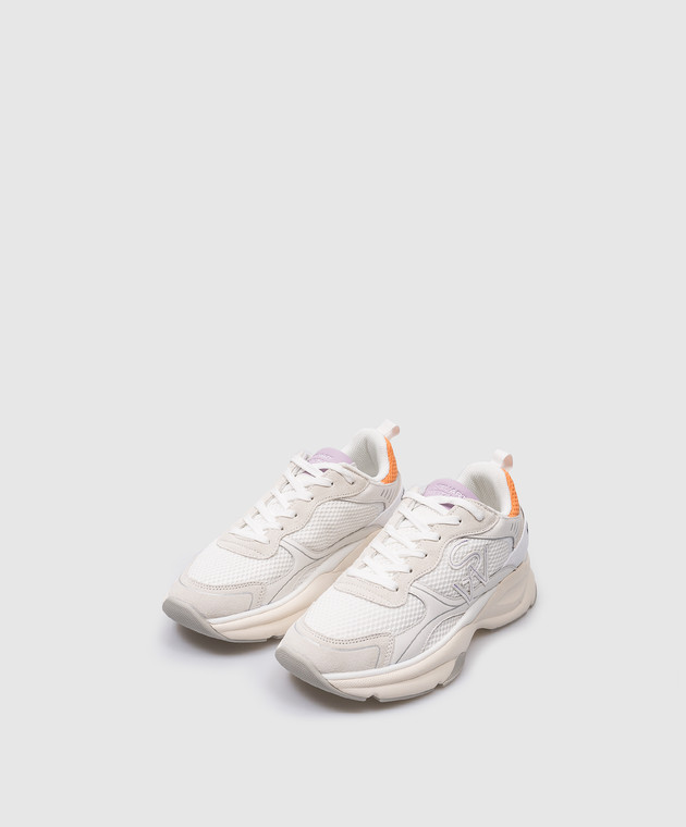 Stuart Weitzman - White SW TRAINER combined sneakers SH318