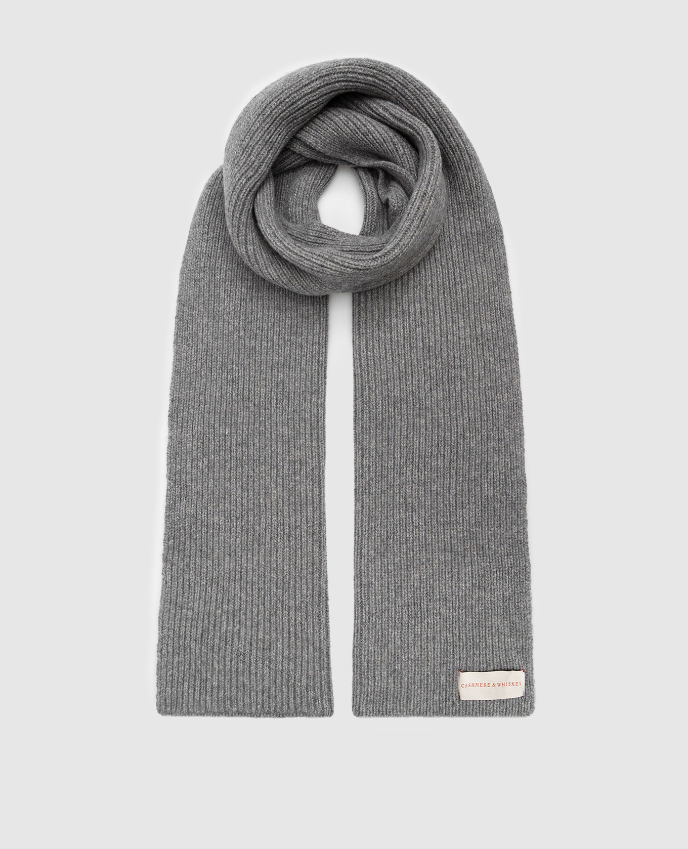 

Gray cashmere scarf Cashmere&Whiskey, Grey