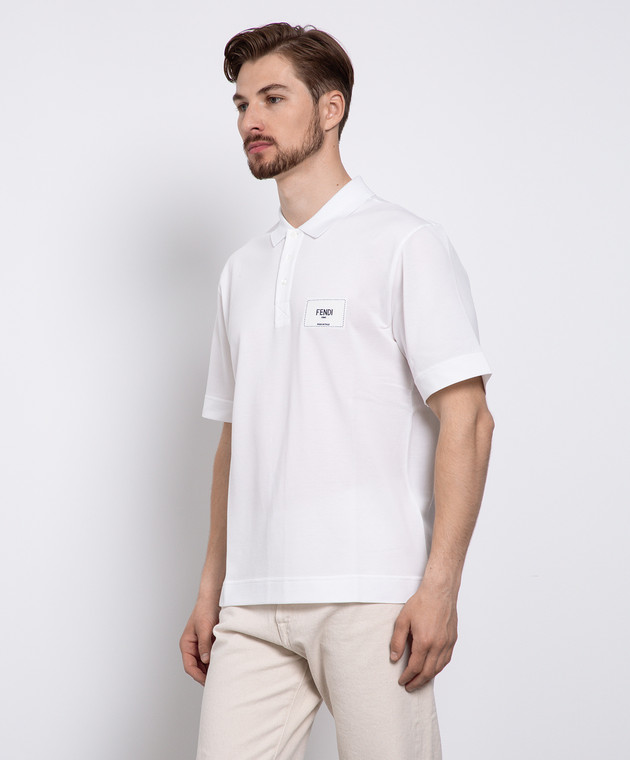 Fendi white polo best sale