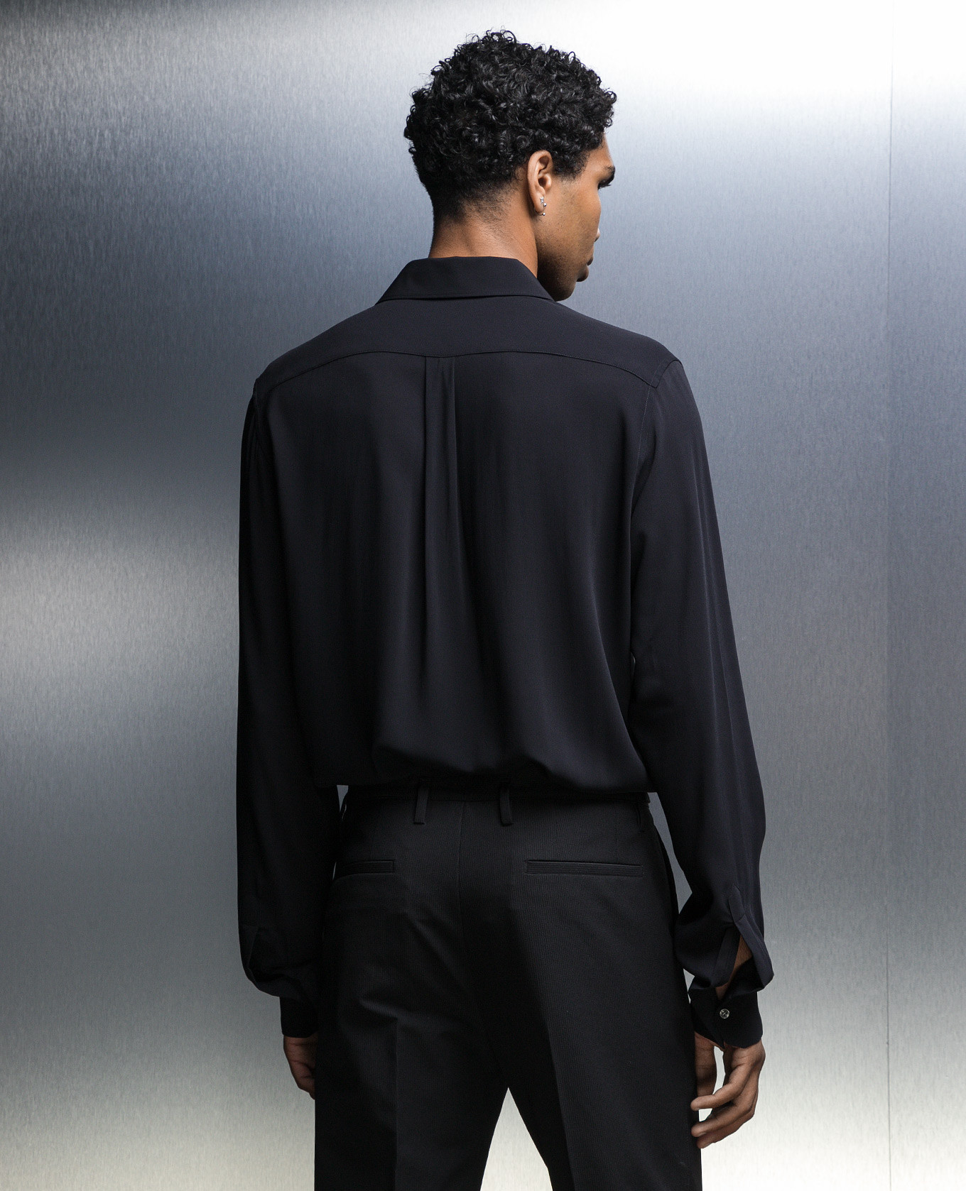 Black chiffon shirt Dolce&Gabbana 4