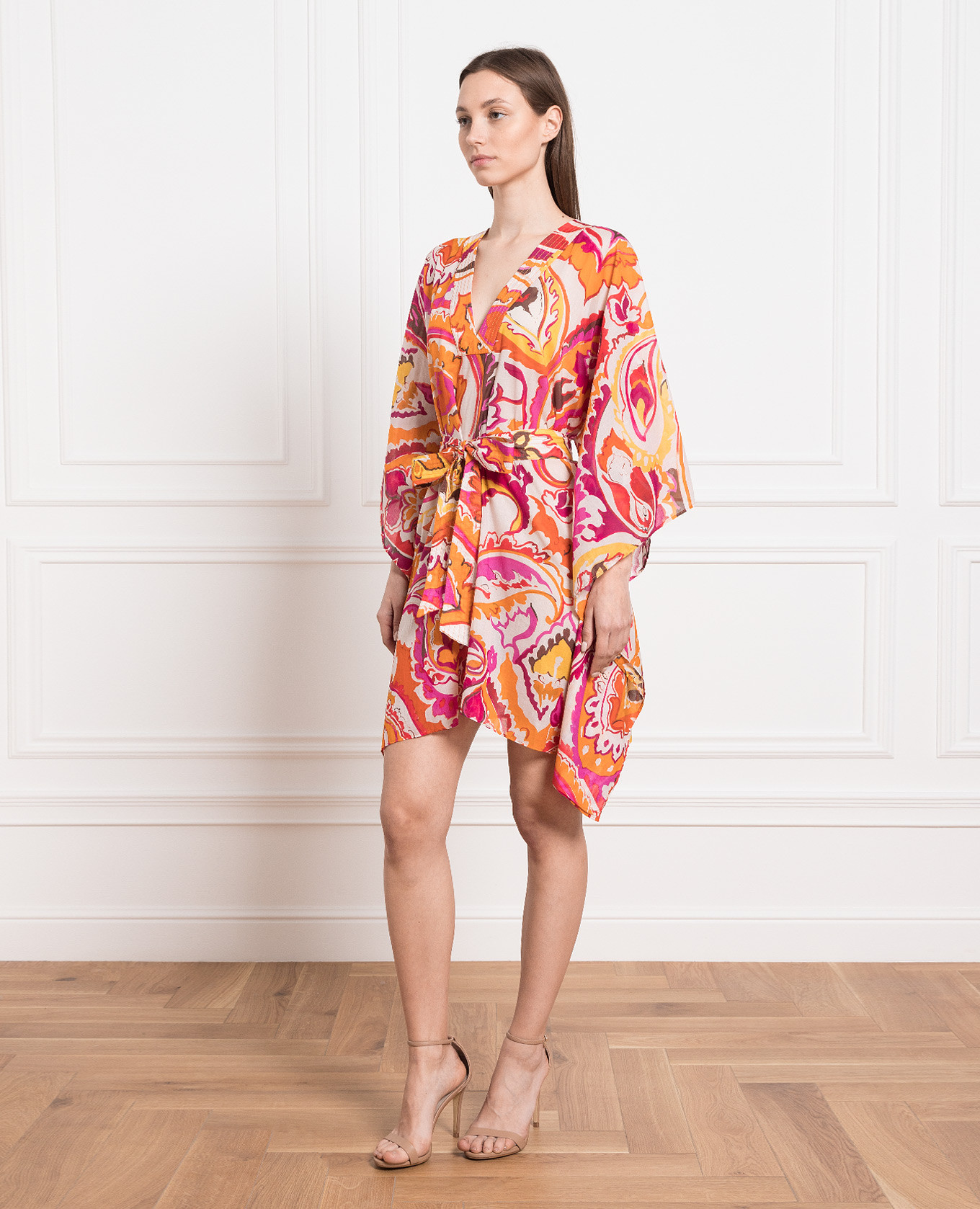 

Dress in an abstract print Twinset, White