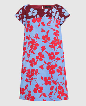 Max Mara Weekend Blue dress Once in a floral print ONCE