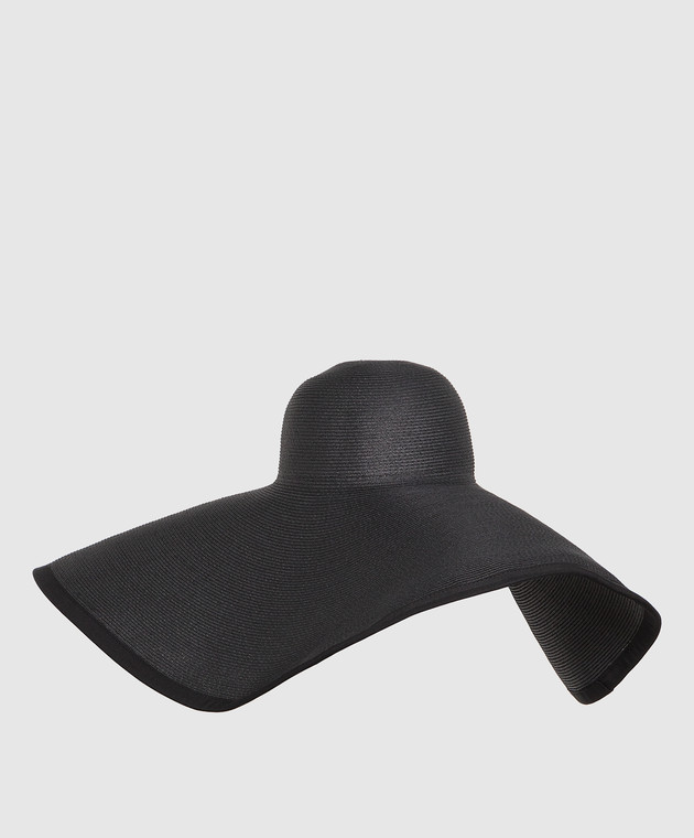 MaxMara Black Robert Wide-Brim Hat Max Mara - Robert paper straw hat Max Mara main image 4