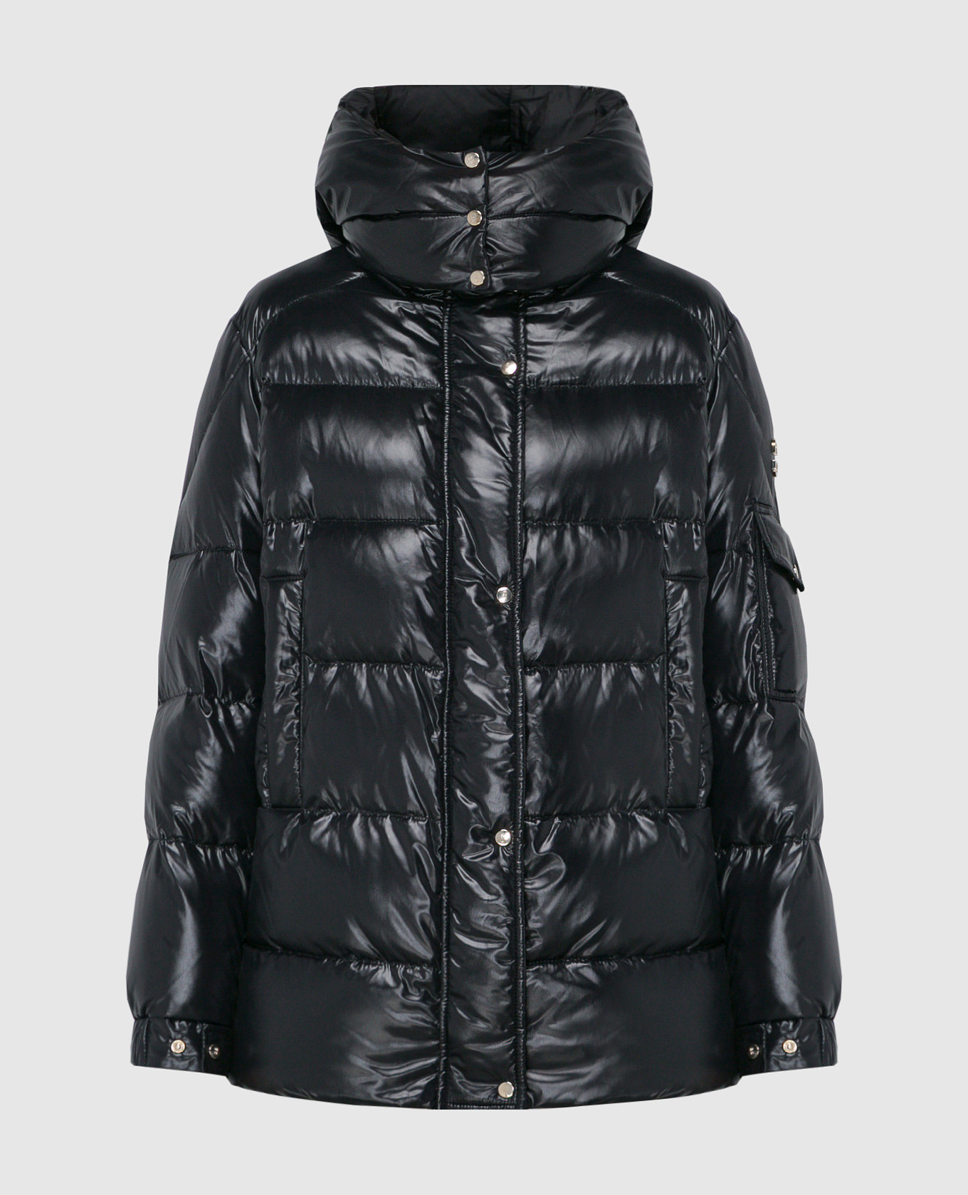 

Black down jacket with logo Stilnology