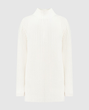 Simonetta Ravizza White wool and cashmere sweater MORZINE