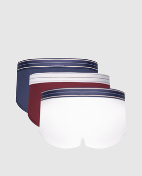 Dolce&Gabbana A set of briefs with a logo pattern M9D77JONP19