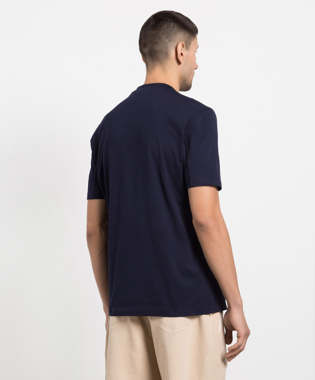 Brunello Cucinelli - Blue t-shirt with Dream out loud print