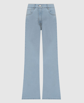 Peserico Blue flared jeans with logo P04756L25R
