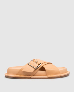 Jil Sander Brown leather sandals J15WP0052P0503