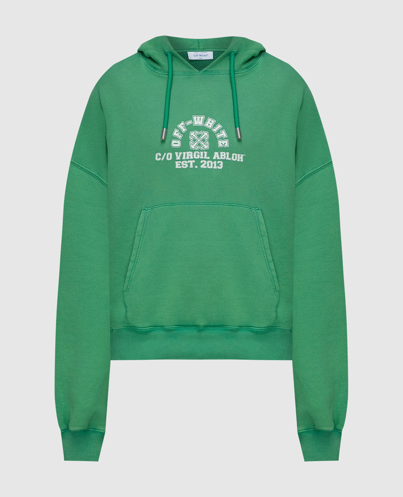 

Green hoodie with logo print Off-White