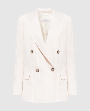 Peserico Beige double-breasted jacket S01428N02772