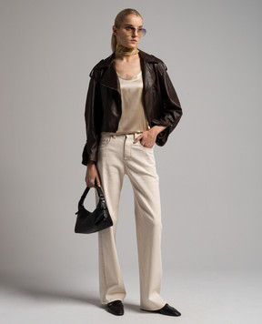 Brunello Cucinelli Beige silk top M0C59E0600