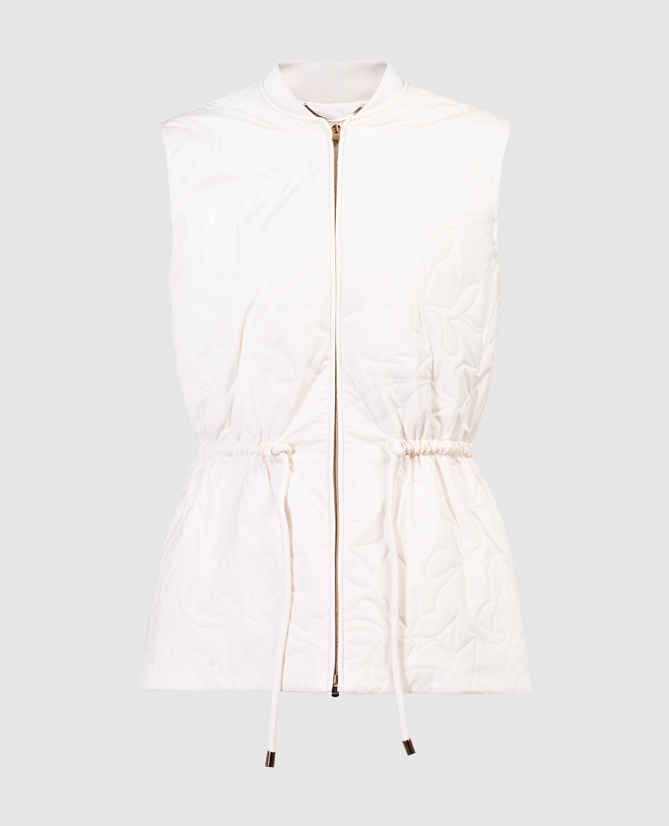 

Beige quilted vest Agnona
