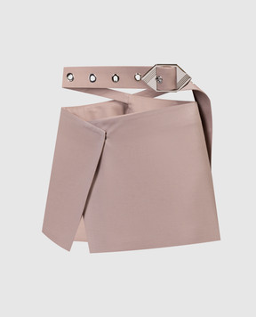 The Attico Beige mini skirt for smell 241WCS182W046