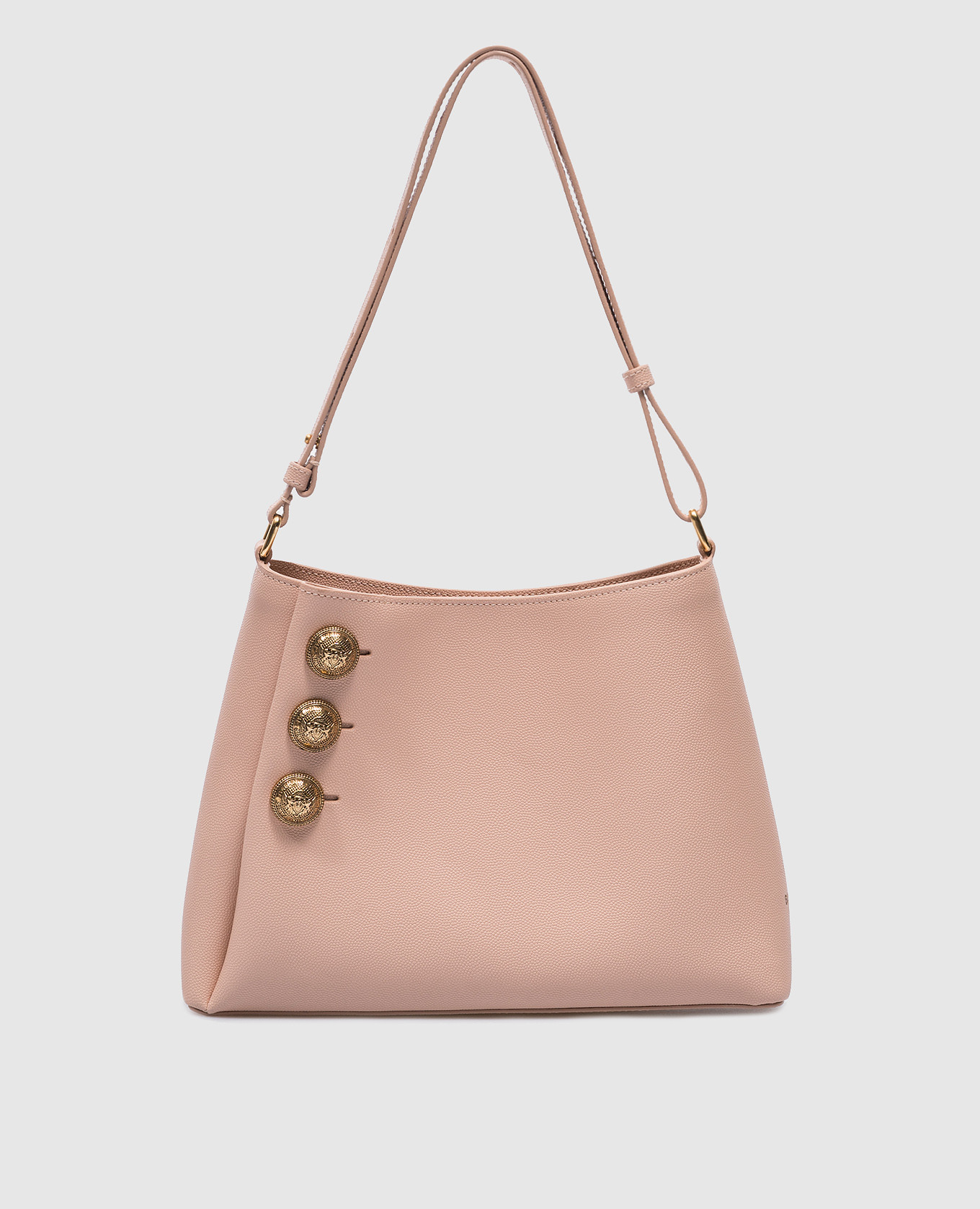 

Emblème beige leather trapeze bag Balmain