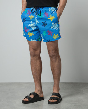 Vilebrequin Ronde des Tortues Blue Swim Shorts MOOC4B36