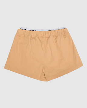 Palm Angels Children's beige shorts with a logo PGCB005S23FAB001