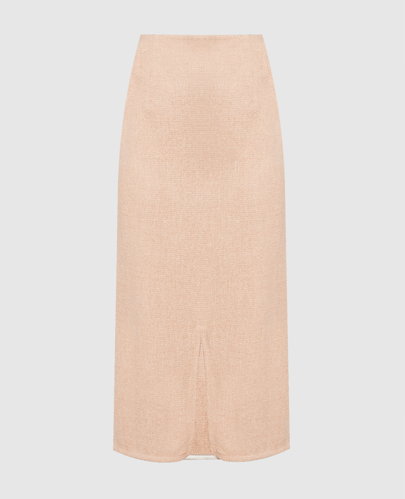 

Brown midi skirt made of wool and silk Agnona