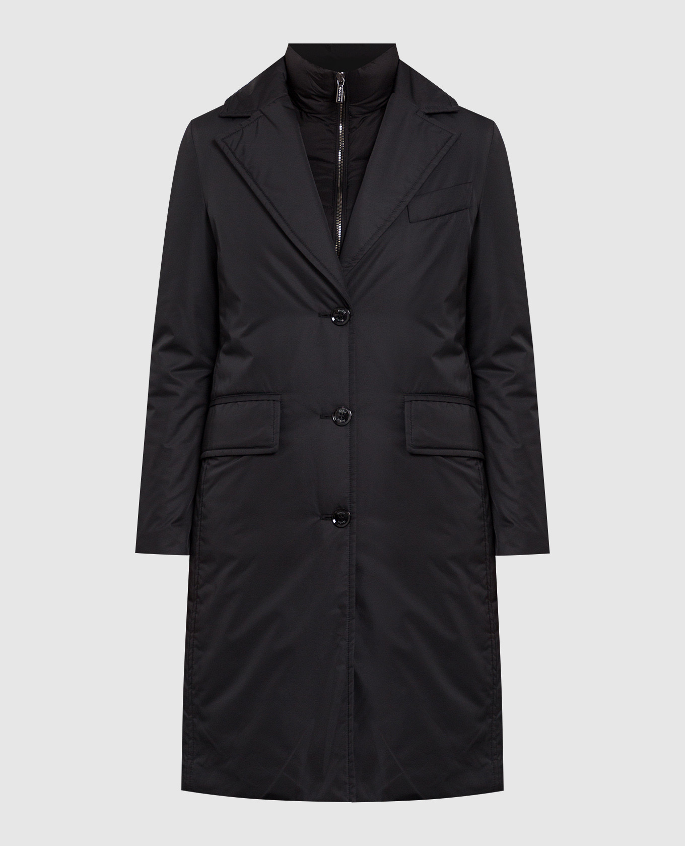 Black aiko-wk coat and jacket set moorer